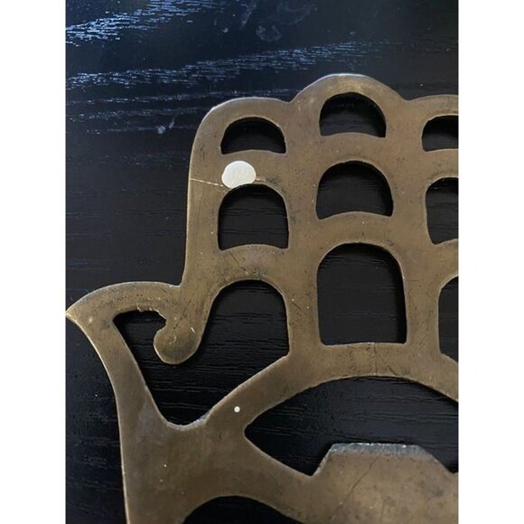 Brass Hamsa Bottle Opener Decorative Hand Shape - Picture 5 of 7